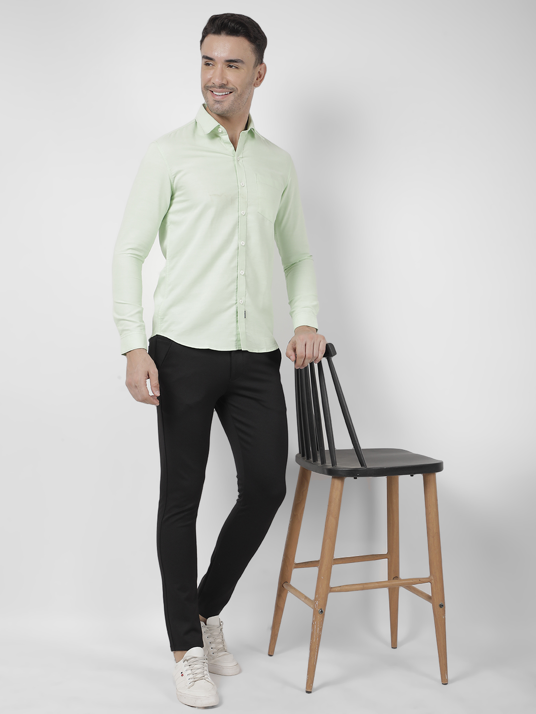 Numero Uno Men SOLID Green Shirt